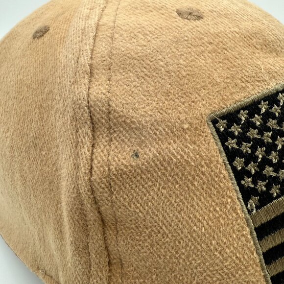 AMERICAN HERITAGE Tan “Freedom Isn’t Free” Flag Cap – Soft Washed Cotton Dad Hat - Picture 7 of 11